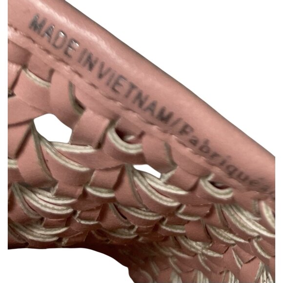 BP Chunky Platform Sandals Womens 9.5 Pink Espadrille Slip On Slide Shoes Boho - Picture 9 of 11